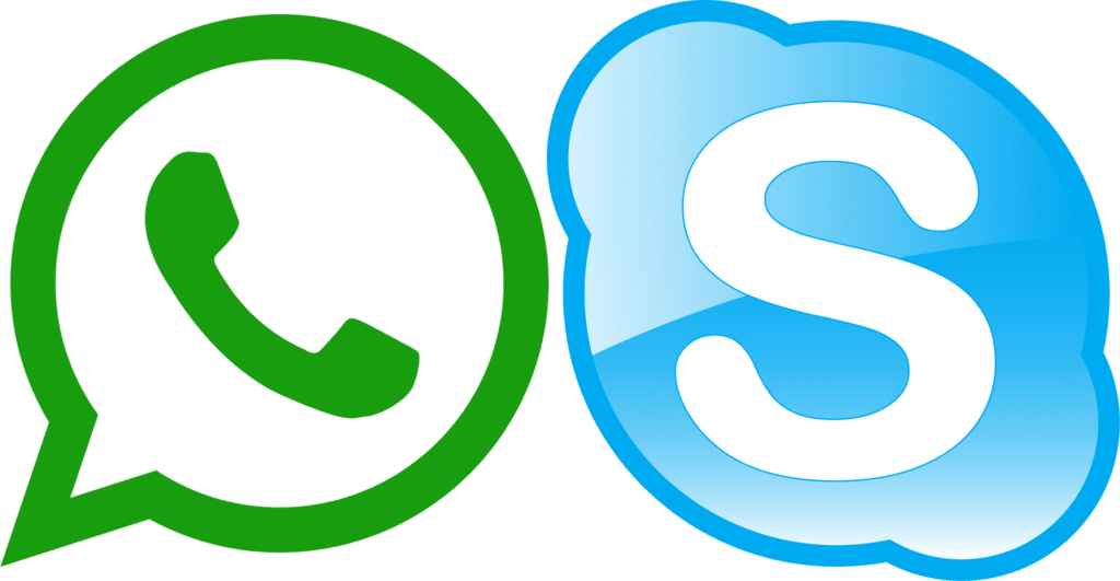 Skype Whatsapp